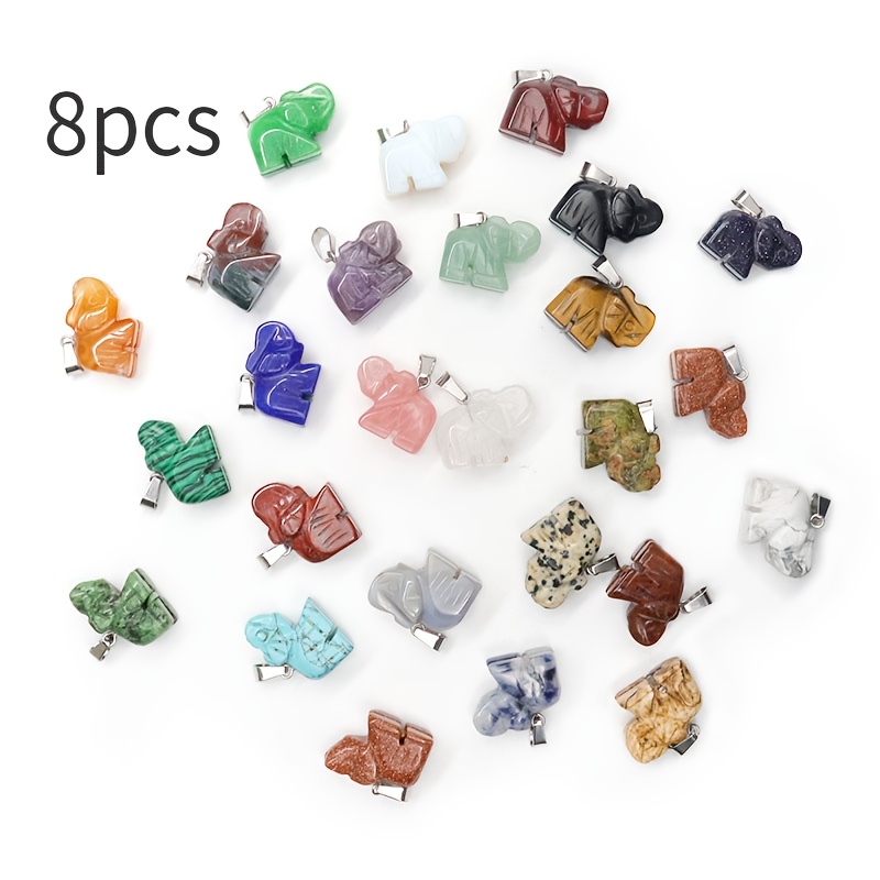 Mixed Color Random Elephant Pendant for DIY Gifting